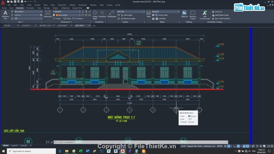 văn phòng trường học,nhà hiệu bộ 12.4x21.6m,bản vẽ nhà hiệu bộ,file cad nhà hiệu bộ,thiết kế nhà hiệu bộ