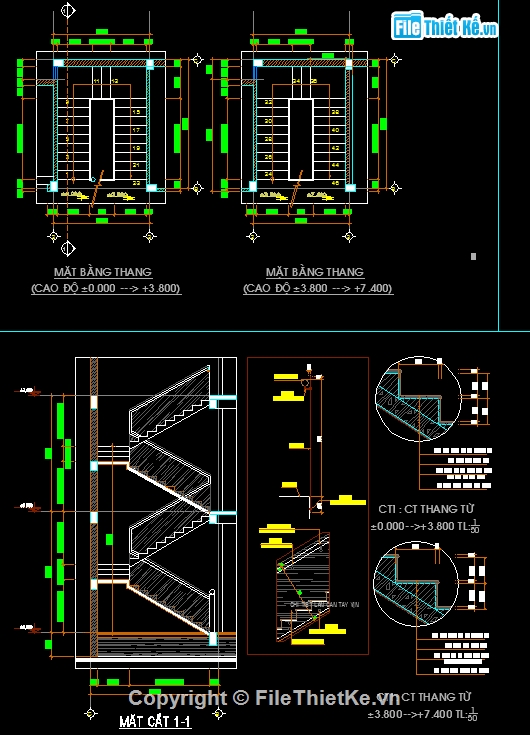 Biệt thự,Bản vẽ Biệt thự 3 tầng,Bản vẽ Biệt thự,Biệt thự 3 tầng 4.5x21m