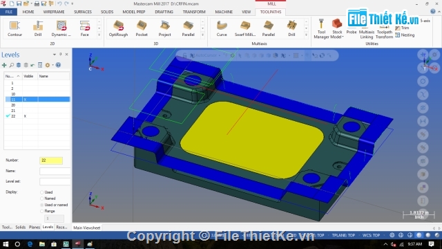 khuôn mẫu,thực hành mastercam,gia công cnc,gia công mastercam,bản vẽ khuôn mẫu