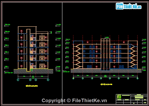 đồ án tốt nghiệp,chung cư 6 tầng,bản vẽ,bản vẽ autocad,47 x 18m,hình chữ nhật
