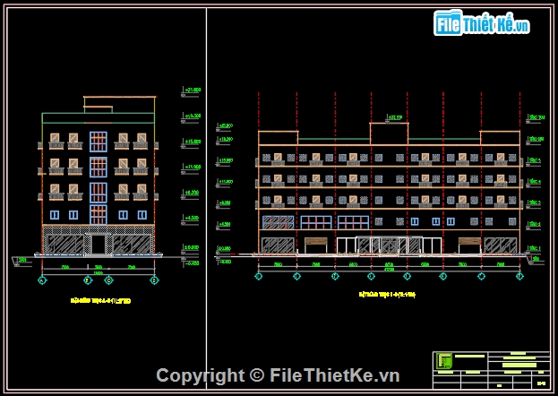 đồ án tốt nghiệp,chung cư 6 tầng,bản vẽ,bản vẽ autocad,47 x 18m,hình chữ nhật