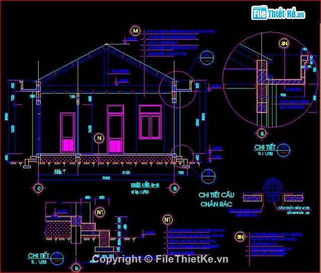 kiến trúc nhà cấp 4,kiến trúc nhà quản lý,mẫu nhà quản lý đơn giản