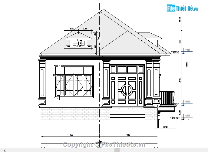 biệt thự 2 tầng,revit biệt thự,revit 2 tầng 8.2x14.4m,kiến trúc bệt thự,thiết kế nhà dân,Kiến trúc biệt thự 2 tầng 8.2x14.4m