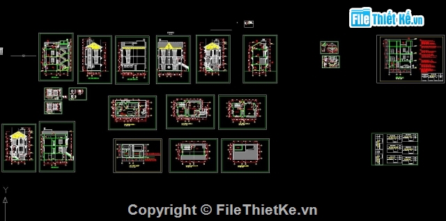 bản vẽ cad biệt thự 3 tầng,thiết kế biệt thự cao cấp,biệt thự gia đình,bản vẽ biệt thự 3 tầng