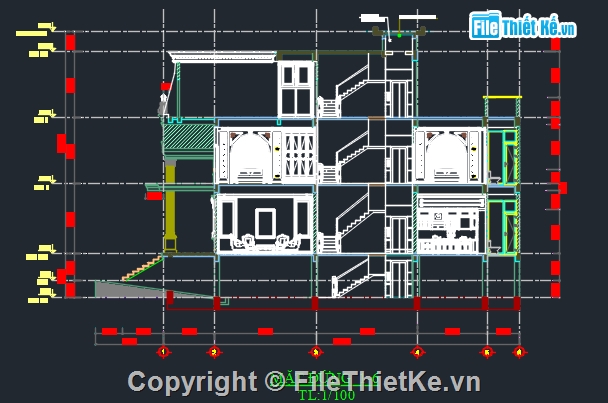 biệt thự tân cổ,kiến trúc biệt thự tân cổ điển,Kiến trúc,bản vẽ autocad