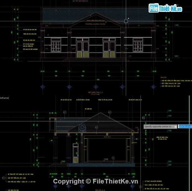 nhà văn hóa,file cad nhà văn hóa,nhà văn hóa file cad