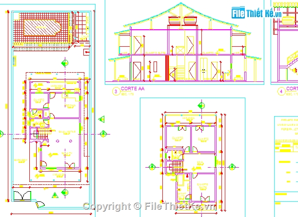 cad nhà,nhà có bể bơi,nhà đẹp