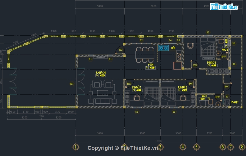 nhà cấp 4,nhà cấp 4 đẹp,file cad nhà cấp 4,bản vẽ nhà cấp 4,file sketchup nhà cấp 4