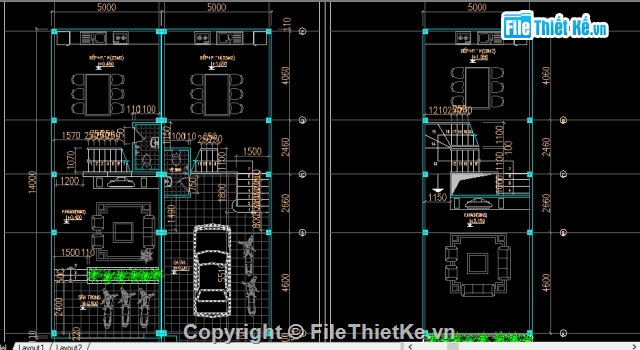 mặt tiền 10m,5x14m,3 tầng,lệch tầng,nhà phố liền kề,bản vẽ nhà phố