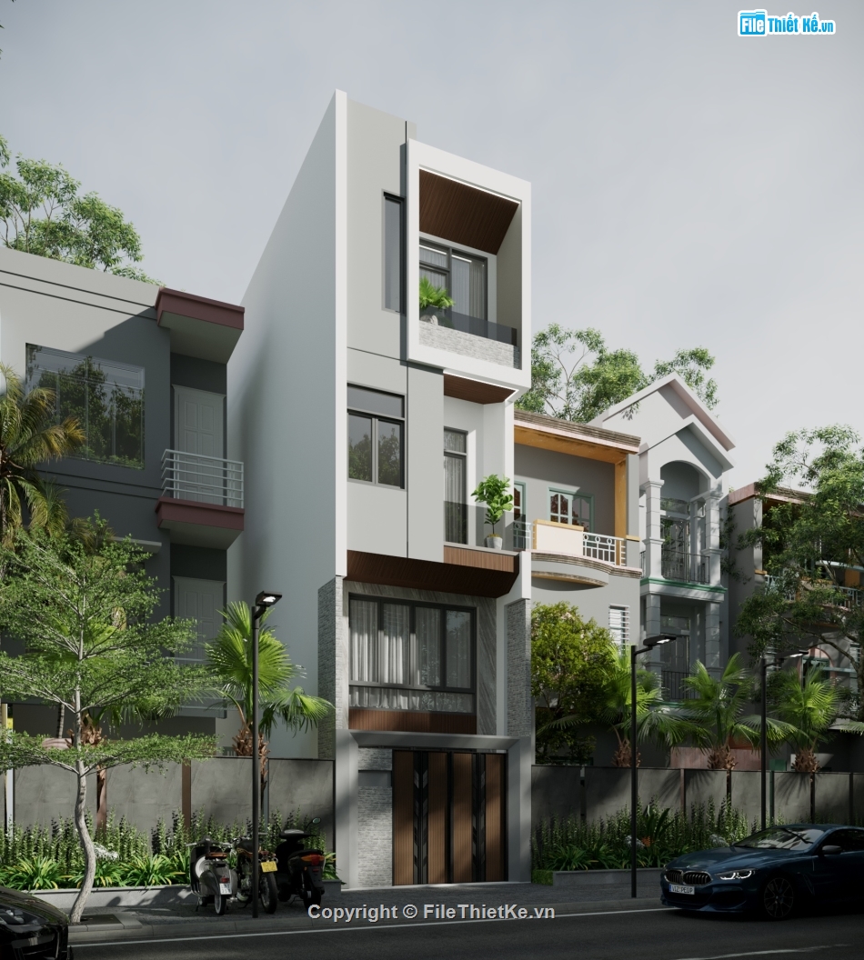 cad nhà phố 4 tầng,nhà phố 4 tầng,Sketchup nhà phố,Sketchup nhà 3 tầng,cad nhà phố 3,nhà phố 3 tầng