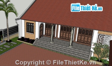 cad nhà thờ họ 5 gian,file cad nhà thờ họ 5 gian,nhà thờ họ 5 gian