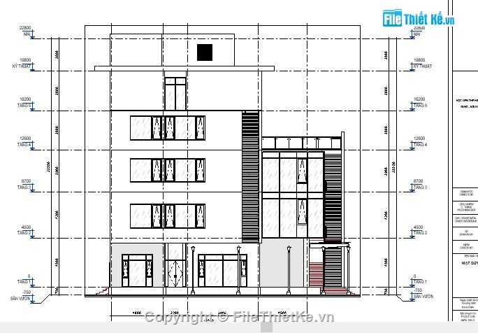 Bản vẽ tòa nhà 5 tầng,thiết kế nhà khách,Kiến trúc tòa nhà,nhà 5 tầng 18x28m,5 tầng 18x28m,File cad tòa nhà 5 tầng