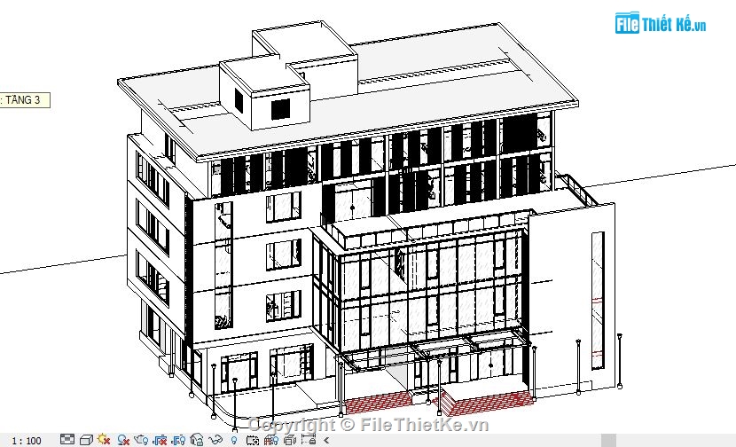 Bản vẽ tòa nhà 5 tầng,thiết kế nhà khách,Kiến trúc tòa nhà,nhà 5 tầng 18x28m,5 tầng 18x28m,File cad tòa nhà 5 tầng