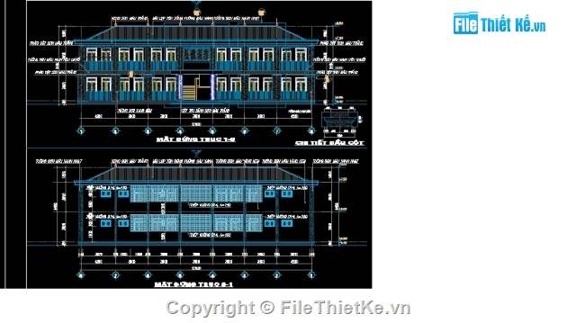 Trường mầm non,Mầm non 8 phòng,Mầm non 2 phòng,mầm non 2 tầng,kiến trúc 2 tầng