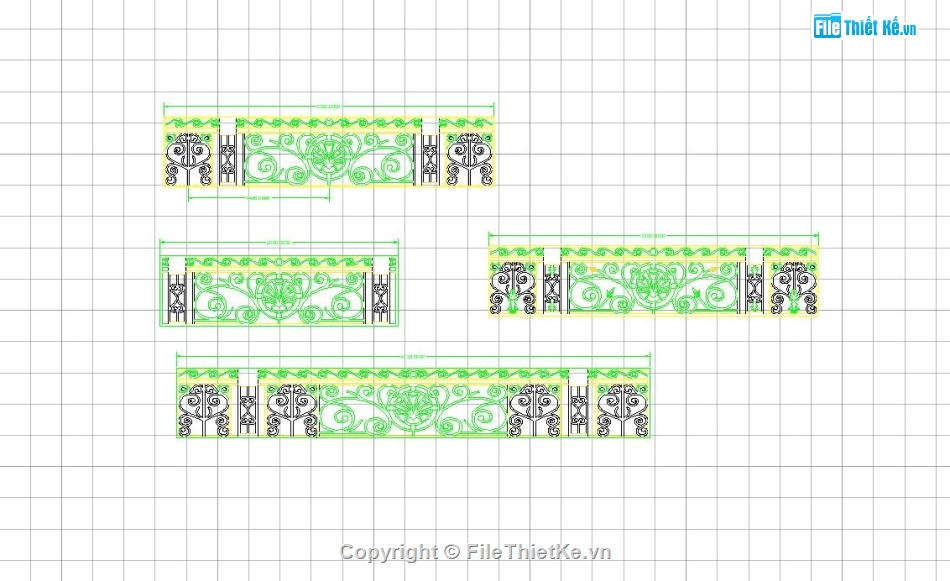 thiết kế CNC lan can,Lan can cnc đẹp,File cad lan can cnc