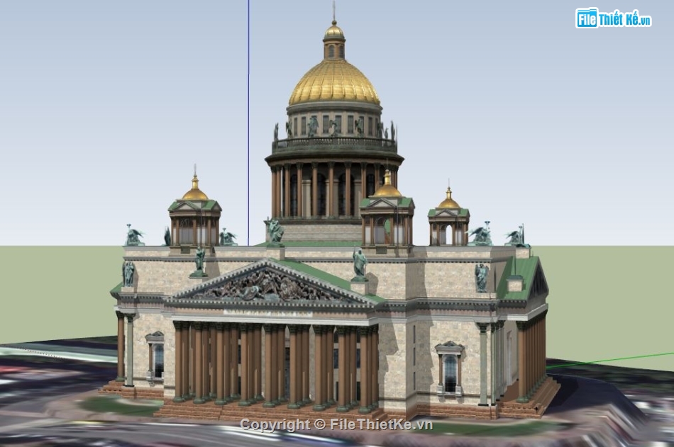 file sketchup lâu đài,file su lâu đài,lâu đài file sketchup