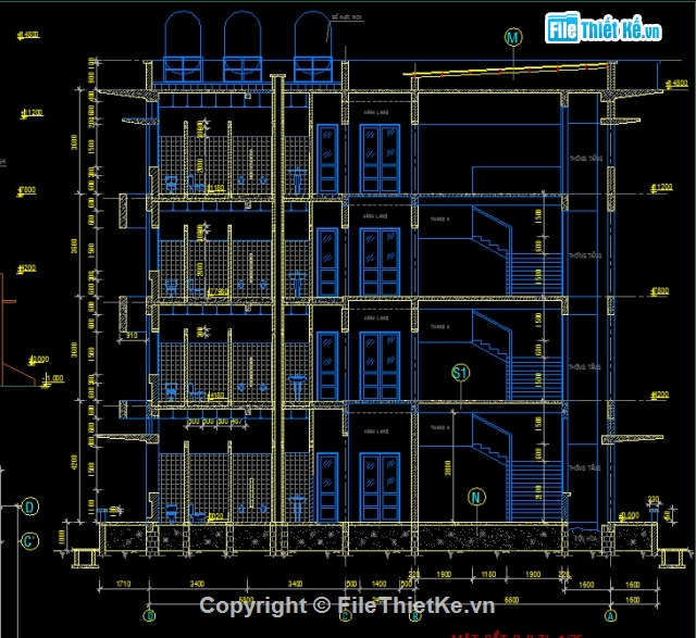 Nhà làm việc 4 tầng,Luận văn,Nhà hành chính