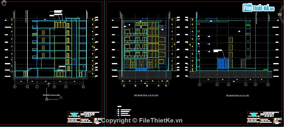 văn phòng 7 tầng,văn phòng,Cad nhà văn phòng,khối văn phòng