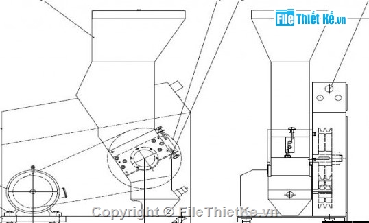 thiết kế hệ thống nghiền,phân loại nhựa PPS,luận văn tốt nghiệp,bản vẽ CAD,máy nghiền nhựa