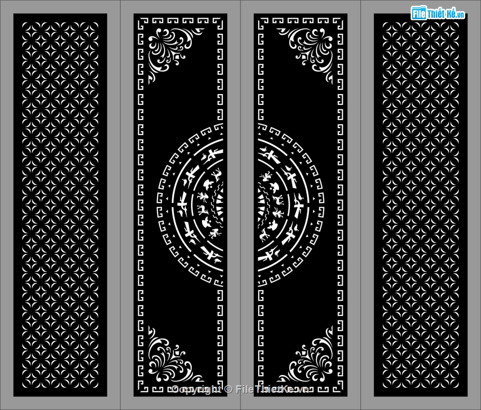 Mẫu cổng 4 cánh cnc,mãu cổng 4 cánh cnc,cổng dxf