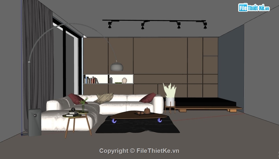 nội thất phòng khách,Mẫu nội thất phòng khách,3d sketchup nội thất phòng khách