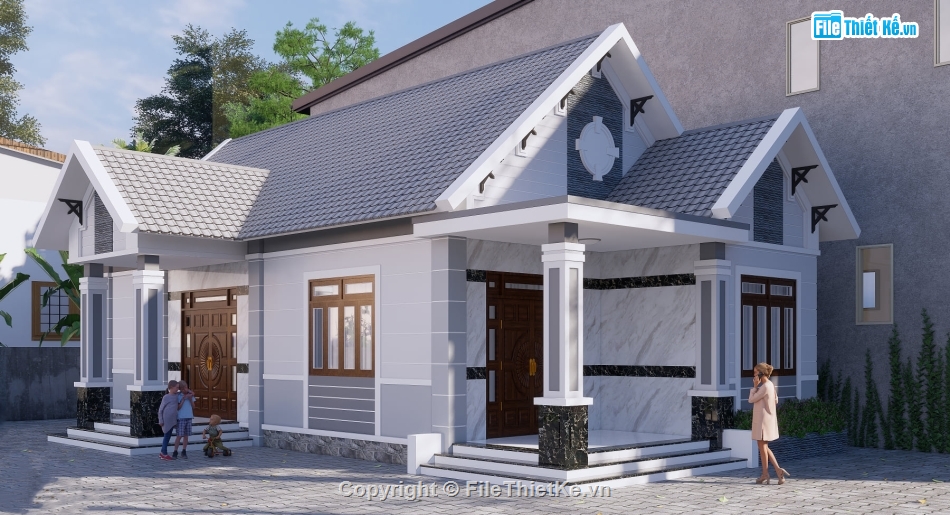 file su biệt thự 1 tầng,model 3d biệt thự 1 tầng,biệt thự 1 tầng file su,sketchup biệt thự 1 tầng,Mẫu biệt thự 1 tầng 3D,Model su biệt thự 1 tầng