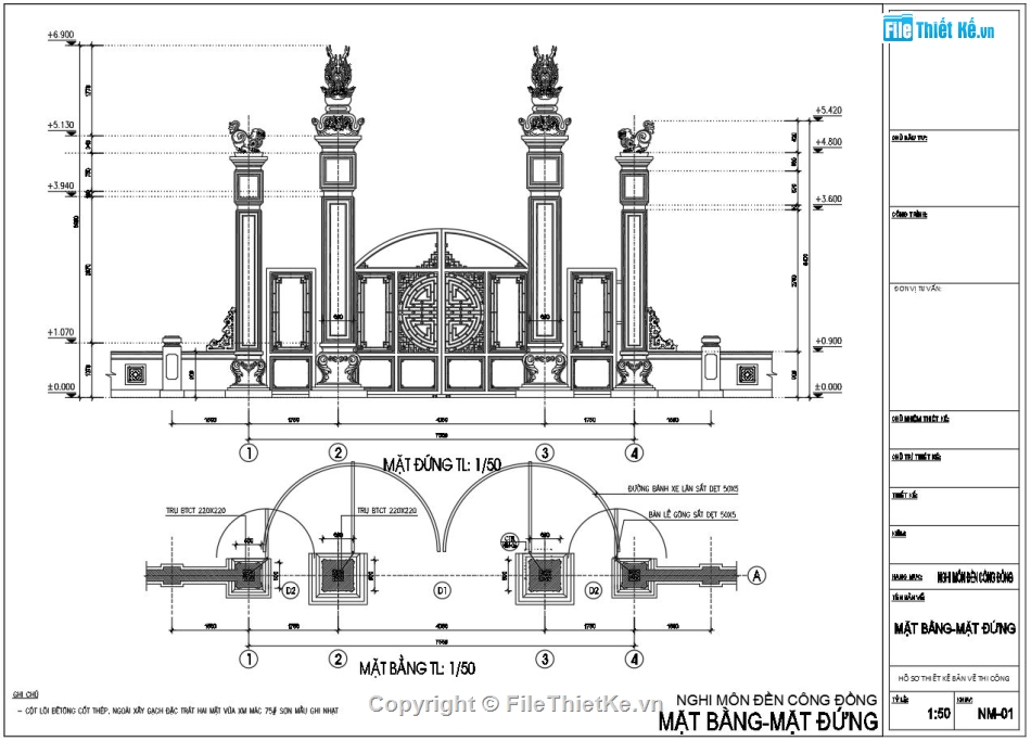 Cổng đền,Cổng chùa,cổng nghi môn,thiết kế cổng đình chùa