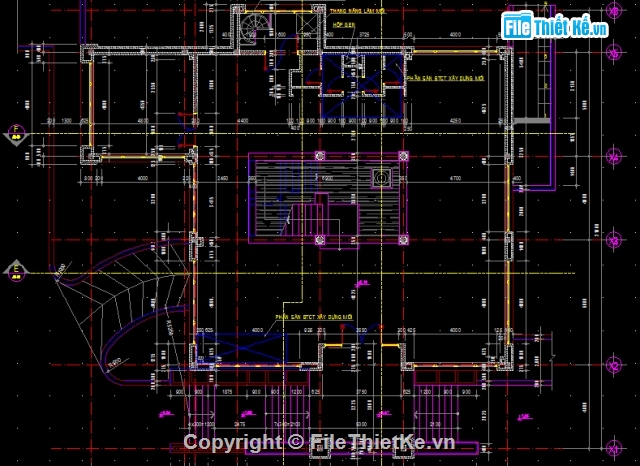 bản vẽ biệt thự,Biệt thự đà lạt,biệt thự 20 x 21m