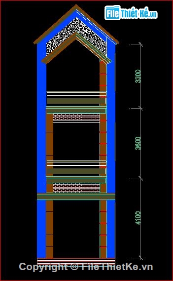 kiến trúc 3 tầng,mẫu nhà 3 tầng,mẫu nhà cấp 4