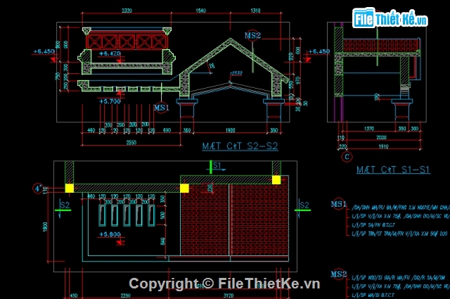 bản vẽ nhà ống,thiết kế nhà 4 tầng,kiểu dáng biệt thự,nhà 6.5 x 14.5m