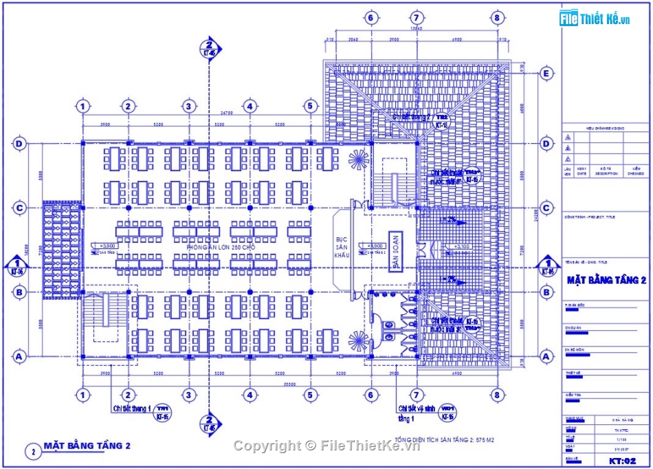Nhà hàng 2 tầng,Nhà hàng rộng 2 tầng,bản vẽ nhà hàng lớn,Thiết kế nhà hàng lớn 2 tầng