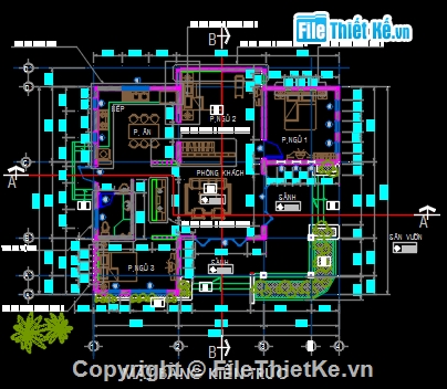 mẫu nhà 1 tầng,kiến trúc mái thái,nhà kích thước 11 x13m