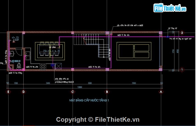 bản vẽ điện nước,thiết kế điện nước,điện nước nhà ống