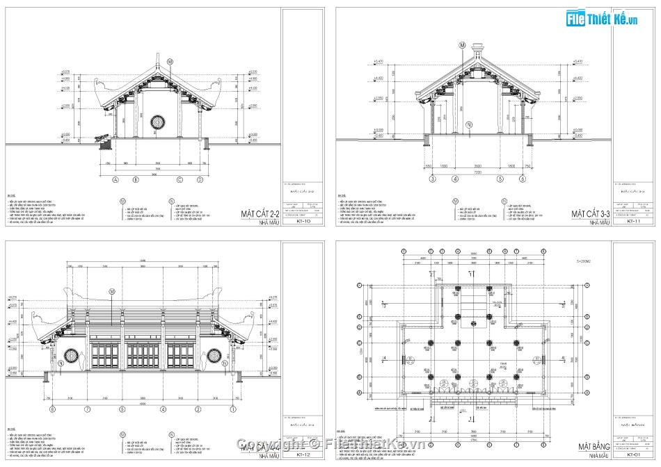 kiến trúc đình chùa,thiết kế nhà thờ họ,Bản vẽ nhà thờ,Thiết kế nhà mẫu có hậu cung,Thiết kế nhà thờ tổ có hậu cung,Bản vẽ thiết kế nhà thờ gỗ lim