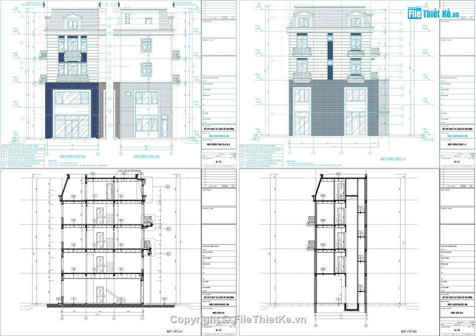 Nhà phố 5 tầng,Kiến trúc nhà 2 mặt tiền,Nhà phố 7x11m,kiến trúc tân cổ điển,Thiết kế nhà 5 tầng đẹp,Bản vẽ nhà phố 5 tầng