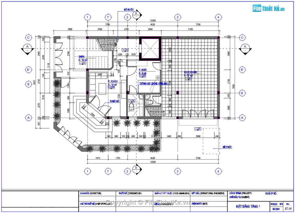 Mái thái 5 tầng,Thiết kế lô góc 5 tầng,Thiết kế căn góc 5 tầng,file cad nhà phố 5 tầng,mẫu nhà phố 5 tầng