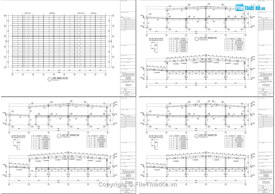 Thiết kế nhà xe 2 tầng,Nhà xe khung thép tiền chế,Bản vẽ nhà để xe,File Autocad thiết kế nhà xe,Mẫu thiết kế nhà đê xe,Bản vẽ nhà để xe 30x54m