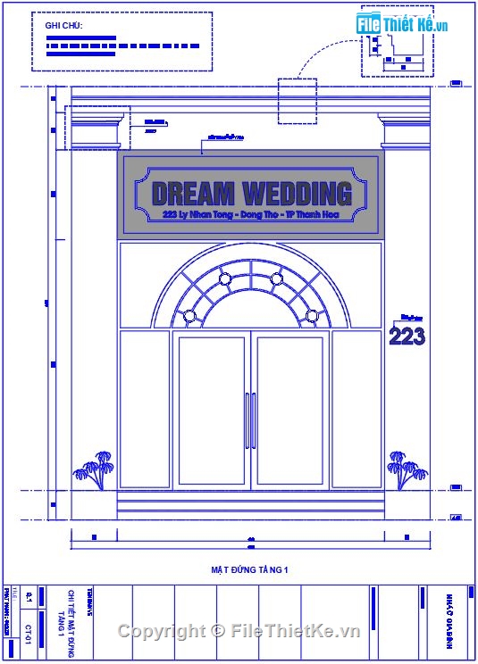 Thiết kế ảnh viện áo cưới,Bản vẽ Studio váy cưới,Studio áo cưới đẹp,Bản vẽ Weadding studio đẹp