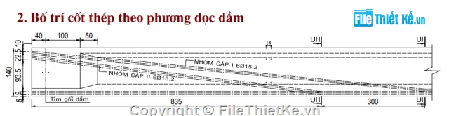 đồ án môn học,đồ án cầu bê tông,dầm I=33m,dầm i căng trước,dự ứng lực căng trước,bảng tính cầu bê tông