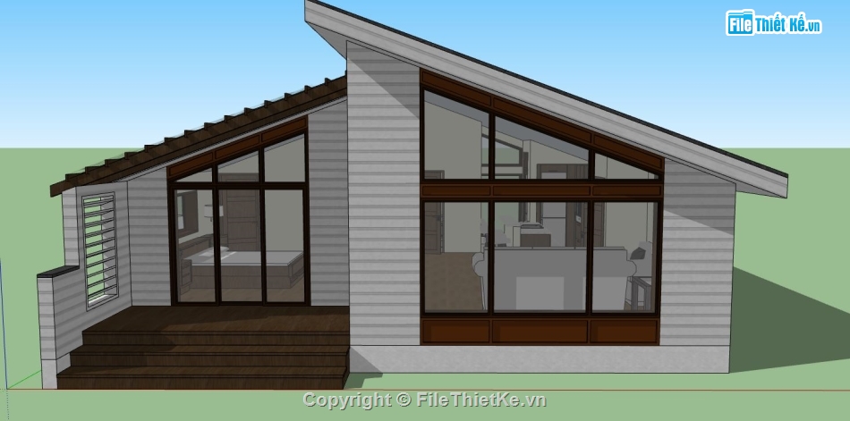 file su biệt thự,sketchup biệt thự,model su biệt thự