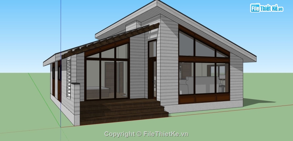 file su biệt thự,sketchup biệt thự,model su biệt thự