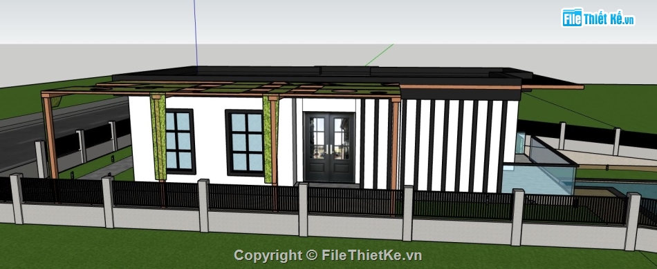 file su biệt thự,biệt thự 1 tầng,su biệt thự 1 tầng