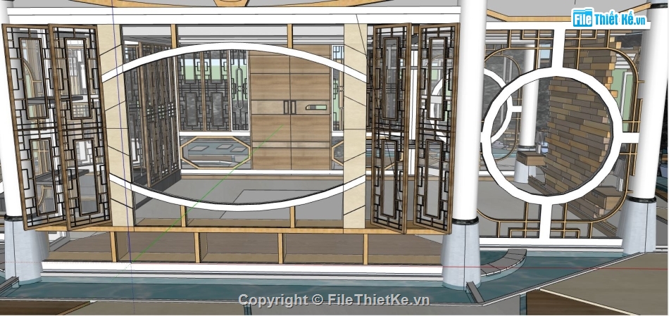 biệt thự  model su,file su biệt thự,model su biệt thự