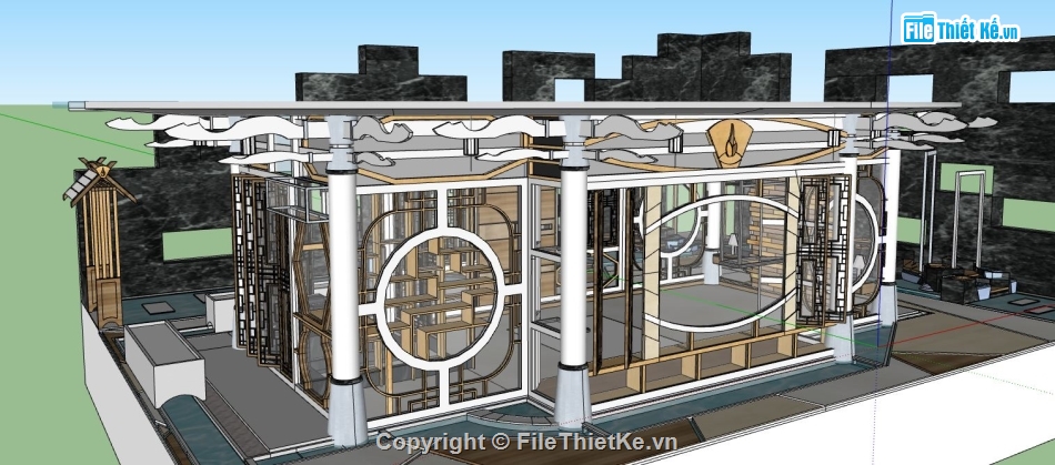 biệt thự  model su,file su biệt thự,model su biệt thự