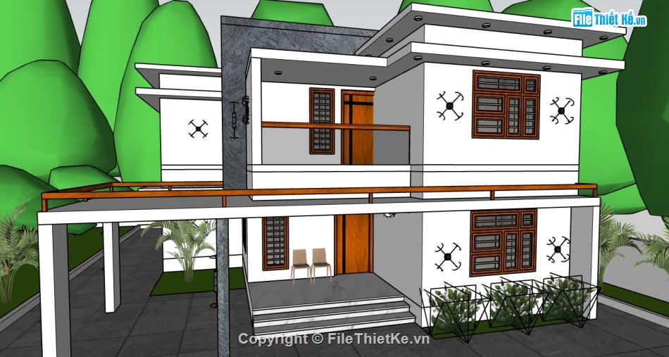 su biệt thự,model su biệt thự,su biệt thự 2 tầng