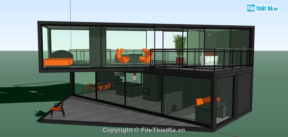 su biệt thự đẹp,model su biệt thự,sketchup biệt thự