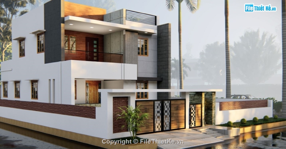 file su biệt thự,sketchup biệt thự,model su biệt thự