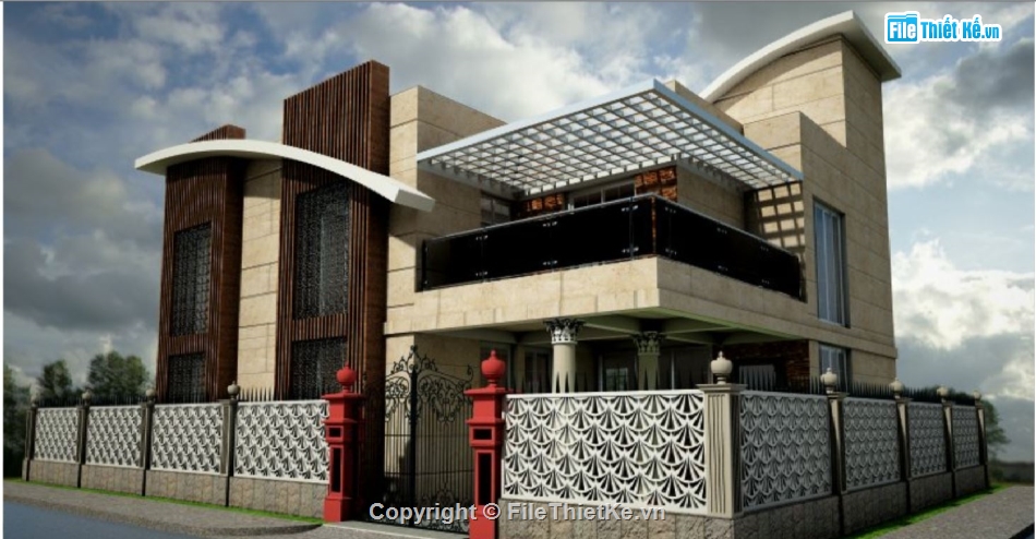 biệt thự 2 tầng,mẫu su biệt thự 2 tầng,file sketchup biệt thự,su biệt thự 2 tầng
