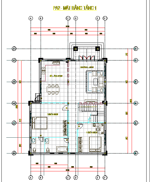 Revit Mẫu biệt thự 2 tầng,Mẫu biệt thự 2 tầng,biệt thự 2 tầng