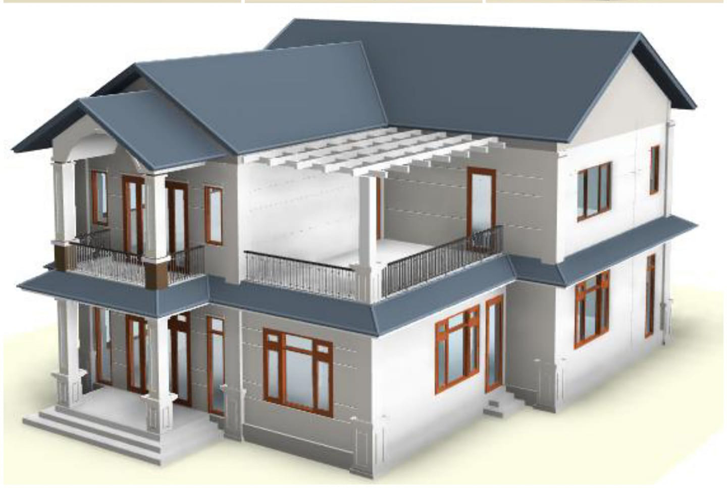 Revit Mẫu biệt thự 2 tầng,Mẫu biệt thự 2 tầng,biệt thự 2 tầng